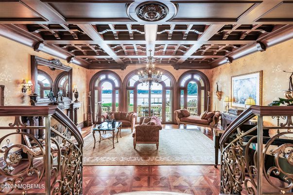 Chandelier, Interior, Living room, Water, Wood Texture Flooring