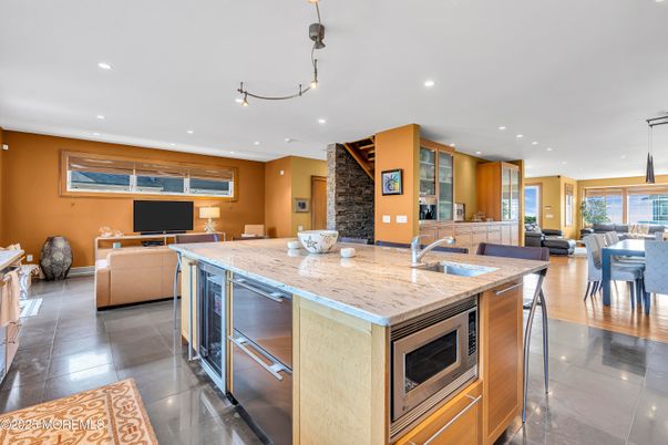 Dining room, Interior, Kitchen, Pendant Lights, Recessed Lighting