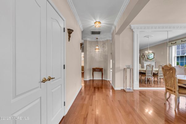 Chandelier, Dining room, Interior, Pendant Lights, Wood Texture Flooring