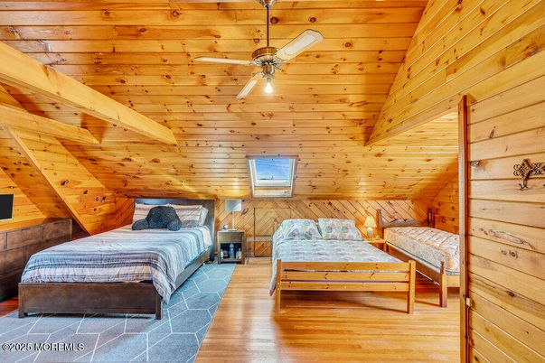 Bedroom, Interior, Wooden Beams, Wooden Ceilings, Wood Texture Flooring, Wooden Walls
