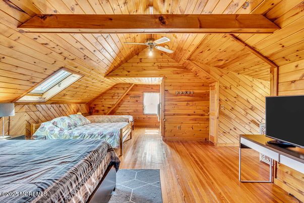 Bedroom, Interior, Wooden Beams, Wooden Ceilings, Wood Texture Flooring, Wooden Walls