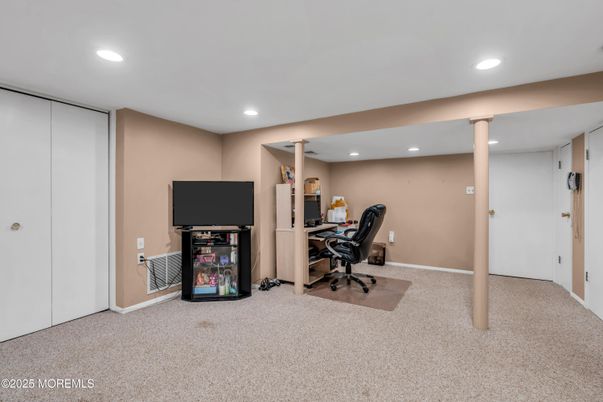 Home Office, Interior, Recessed Lighting