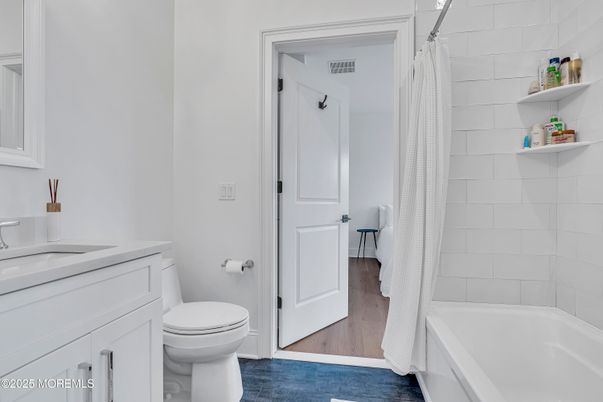 Bathroom, Interior, Wood Texture Flooring