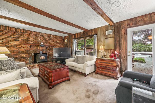 Fireplace, Interior, Living room, Stone Walls, Wooden Beams, Wooden Walls