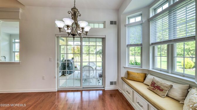 Chandelier, Interior, Wood Texture Flooring