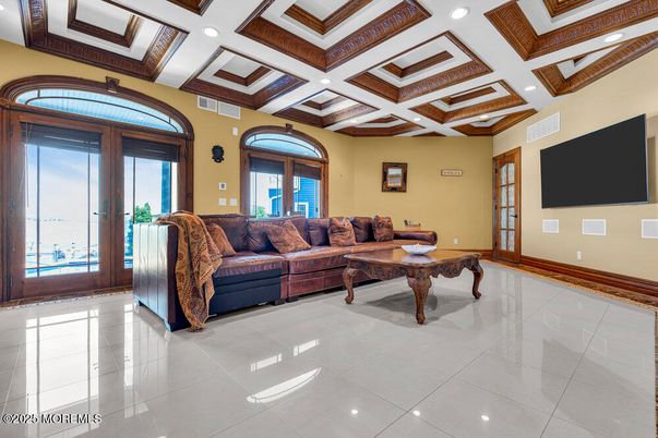 Interior, Living room, Recessed Lighting