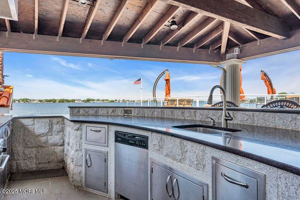 Exterior, Water, Wooden Beams