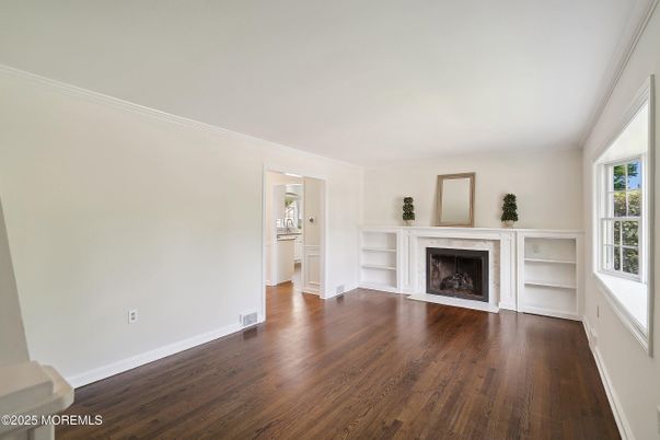 Empty room, Fireplace, Interior, Wood Texture Flooring