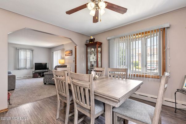 Dining room, Interior, Wood Texture Flooring