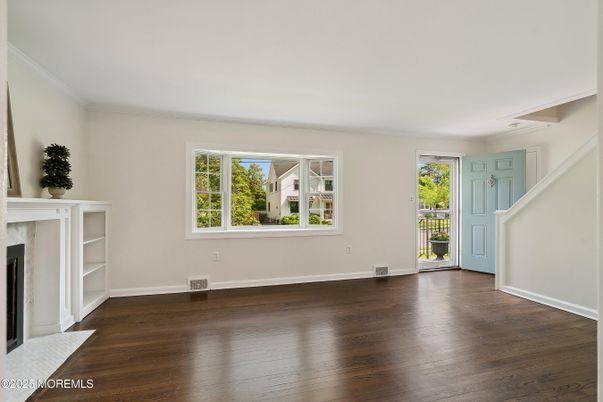 Empty room, Fireplace, Interior, Wood Texture Flooring
