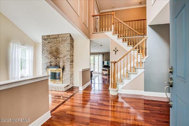 Fireplace, Interior, Wood Texture Flooring