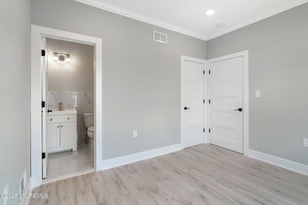 Bathroom, Empty room, Interior, Marble, Recessed Lighting, Wood Texture Flooring