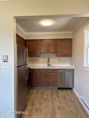 Interior, Kitchen, Wood Texture Flooring