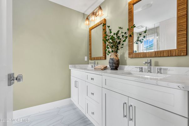 Bathroom, Dual Sink Vanities, Interior, Marble