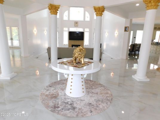 Interior, Marble, Recessed Lighting