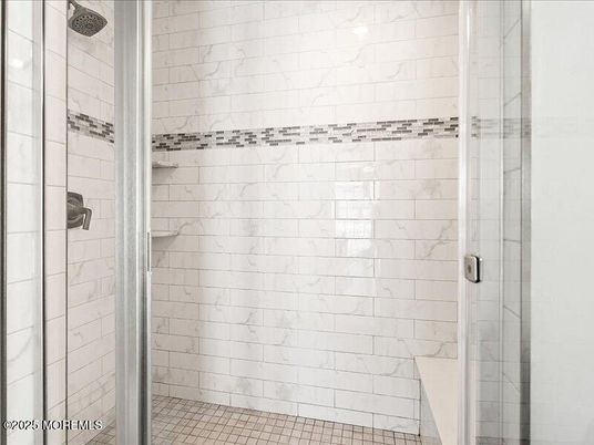 Bathroom, Glass Shower, Interior, Marble Walls