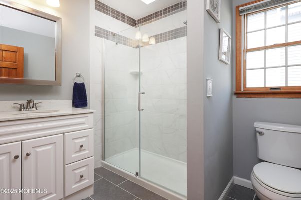 Bathroom, Glass Shower, Interior, Marble Walls