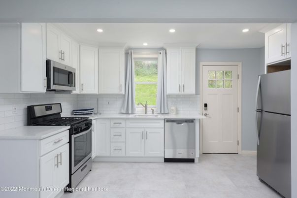 Interior, Kitchen, Recessed Lighting, Stainless Steel Appliances