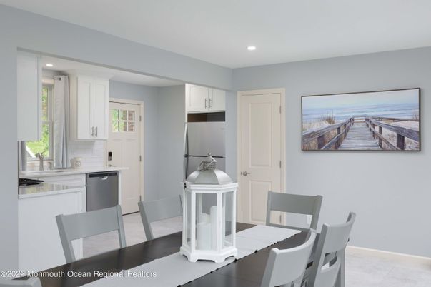 Dining room, Interior, Kitchen, Recessed Lighting