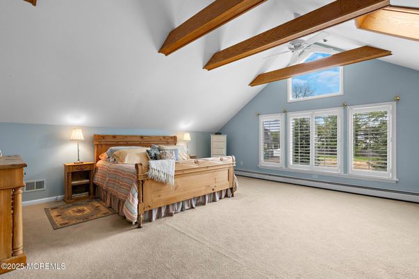 Bedroom, Interior, Wooden Beams