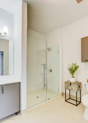 Bathroom, Glass Shower, Interior