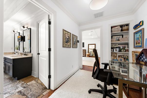 Home Office, Interior, Recessed Lighting