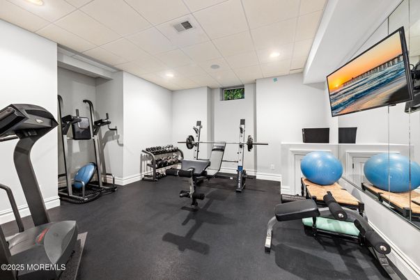 Fitness Equipment, Interior, Recessed Lighting