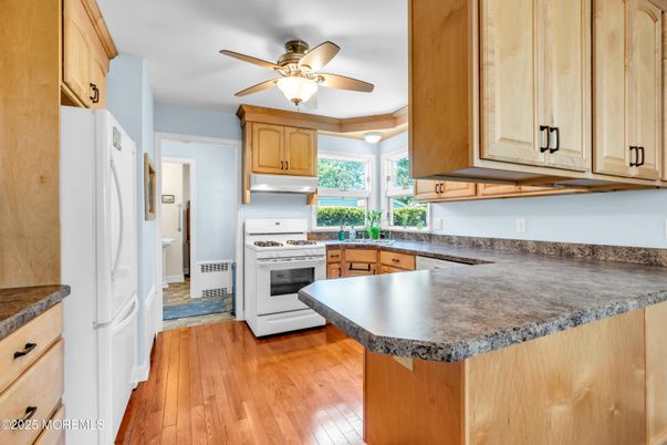 Interior, Kitchen, Wood Texture Flooring
