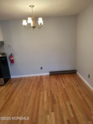 Chandelier, Empty room, Interior, Wood Texture Flooring