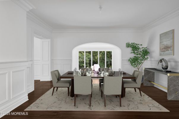 Dining room, Interior, Wood Texture Flooring