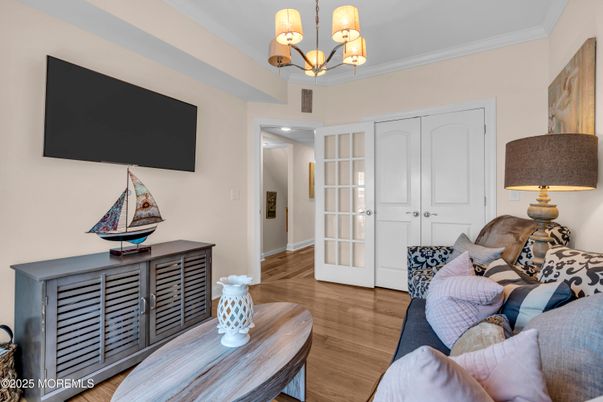 Chandelier, Interior, Living room, Wood Texture Flooring
