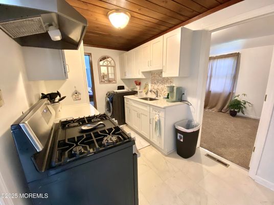 Interior, Kitchen, Marble, Wooden Ceilings