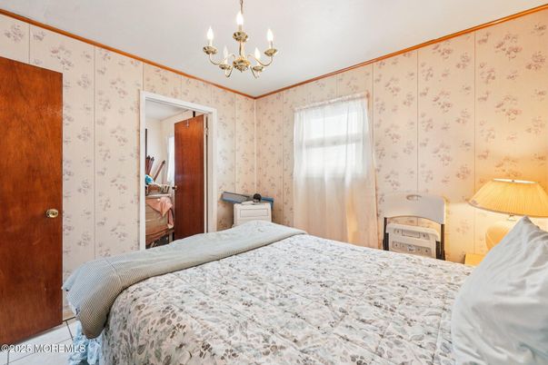 Bedroom, Chandelier, Interior
