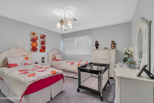 Bedroom, Chandelier, Interior