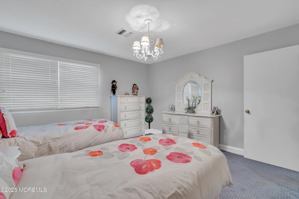 Bedroom, Chandelier, Interior