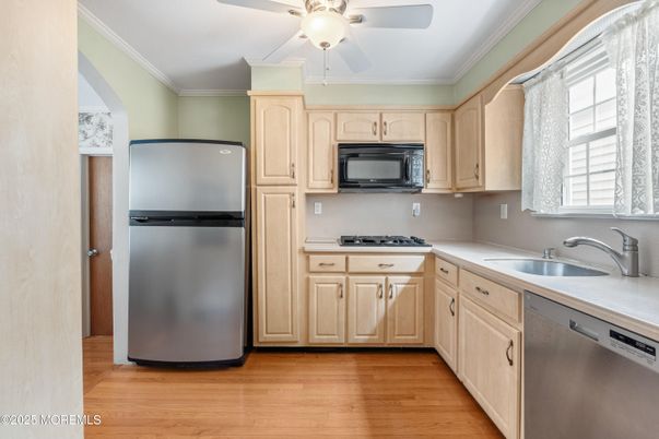 Interior, Kitchen, Wood Texture Flooring