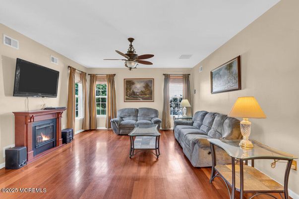 Fireplace, Interior, Living room, Wood Texture Flooring