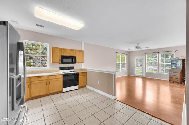 Interior, Kitchen, Wood Texture Flooring