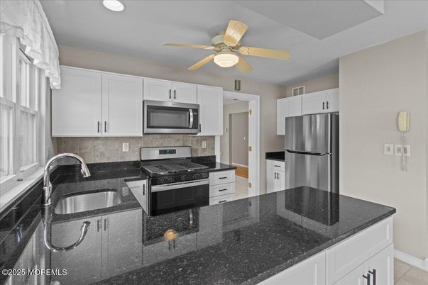 Interior, Kitchen, Recessed Lighting, Stainless Steel Appliances