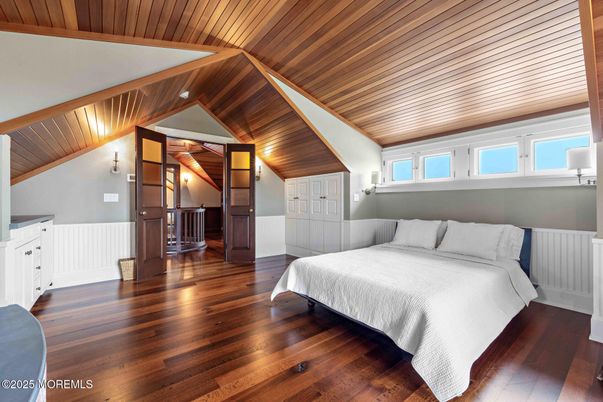Bedroom, Interior, Wooden Ceilings, Wood Texture Flooring