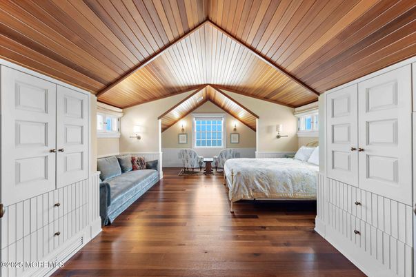 Bedroom, Interior, Wooden Ceilings, Wood Texture Flooring