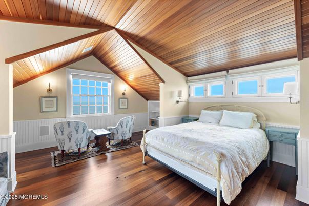Bedroom, Interior, Wooden Ceilings, Wood Texture Flooring