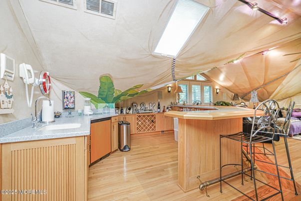 Interior, Kitchen, Wood Texture Flooring