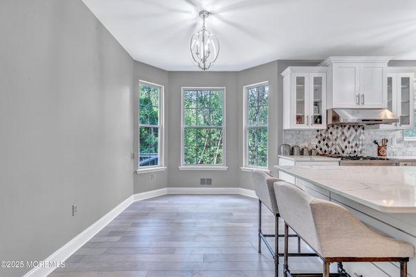 Interior, Kitchen, Pendant Lights, Wood Texture Flooring