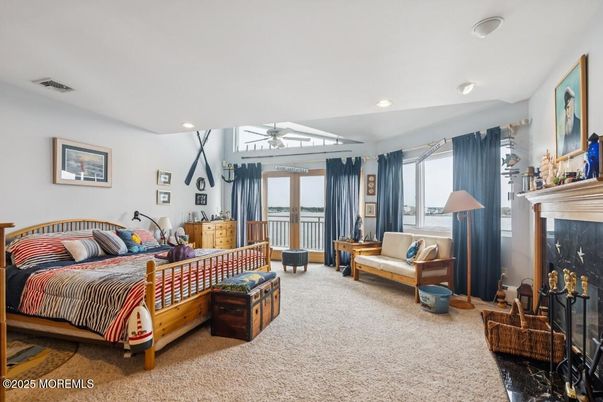 Bedroom, Fireplace, Interior, Recessed Lighting