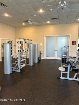 Fitness Equipment, Gym, Interior, Recessed Lighting
