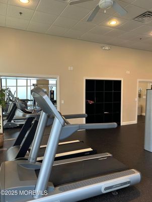 Fitness Equipment, Gym, Interior, Recessed Lighting