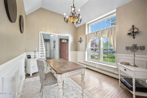 Chandelier, Interior, Wood Texture Flooring