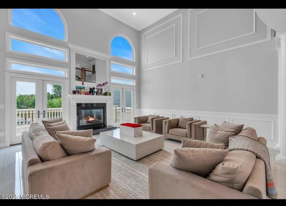 Fireplace, Interior, Living room, Recessed Lighting