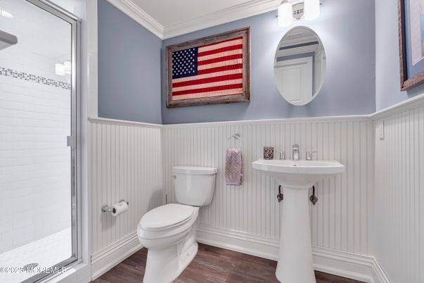 Bathroom, Interior, Wood Texture Flooring